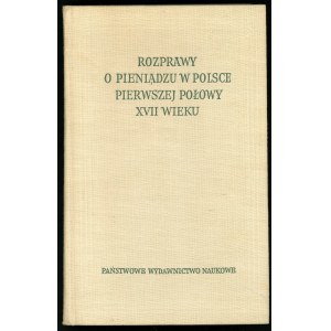 Sadowski, Rozprawy o pieniądzu w Polsce... [ekslibris, dedykacja]