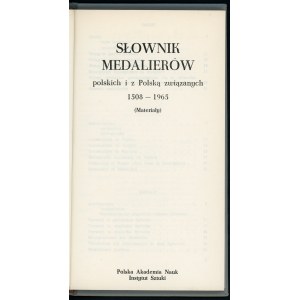 Strzałkowski, Słownik medalierów [ekslibris, dedykacja]