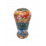 Emaille-Vase, mehrfarbig, Olkusz, Polen 1970er Jahre