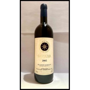 Tenuta San Guido Bolgheri, Sassicaia Tuscany, Sassicaia DOC - 1 bottle (bt), vintage 2005.Level: