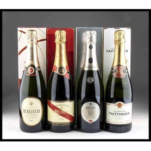 Berlucchi, G.H. Mumm, Berlucchi, Taittinger Multiple lot 2 Franciacorta 2 Champagne - 4 bottles