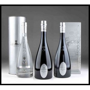 Bottega, Grappe Alexander - Tre bottiglie Veneto, Aqva di Vita Brunello di Montalcino -3 bottles