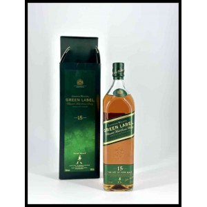 Johnnie Walker Green Label 15 Year Old Blended Malt Scotch Whisky Scozia, Old Single Malt Scotch