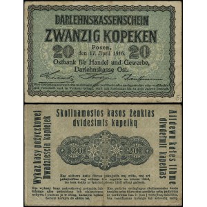 Polska, 20 kopiejek, 17.04.1916, Poznań