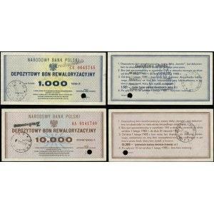Polska, depozytowe bony rewaloryzacyjne na 1.000 i 10.000 złotych, 1982
