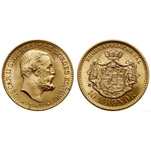 Szwecja, 10 koron, 1901, Sztokholm