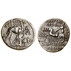 Republika Rzymska, denar, 58 pne, Rzym