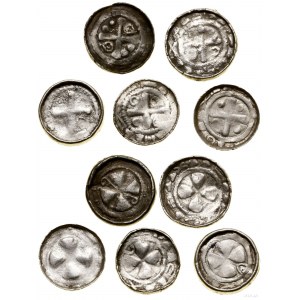 Germany, set of 5 cross denarii