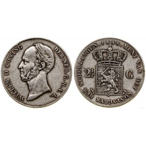 Niderlandy, 2 1/2 guldena, 1848, Utrecht