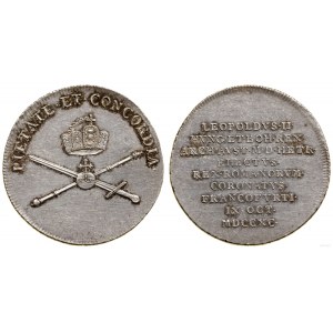 Niemcy, odbitka w srebrze 1 1/4 dukata (żeton koronacyjny), 1790, Frankfurt