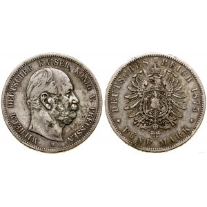 Niemcy, 5 marek, 1875 B, Hanower