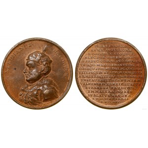 Polska, Stefan Batory - medal z XVIII-wiecznej serii królewskiej, wykonany w XIX wieku