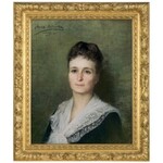 Bilińska - Bohdanowiczowa Anna, PORTRET PANI W SUKNI Z KORONKOWYM KOŁNIERZEM, 188