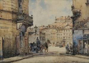 Chmieliński (Stachowicz) Władysław, RYNEK STAREGO MIASTA W WARSZAWIE, przed 1939