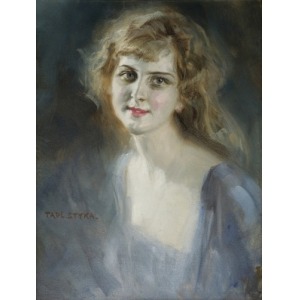 Styka Tadeusz, PORTRET MŁODEJ KOBIETY, po 1920