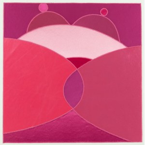 Iwona Demko (nar. 1974, Sanok), Pro rodící ženy ze série Růžový čtverec na bílém pozadí, 2021/2022