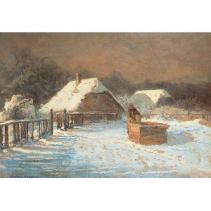 Wiktor Korecki (1890 Kamieniec Podolski - 1980 Milanówek), Winterlandschaft