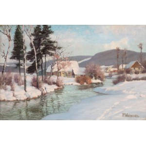 Paul Weimann (1867 Wrocław -1945 Jelenia Góra), Winter Landscape