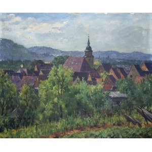 Carl Schmauk (1868-1947), Mestská krajina, 1942.