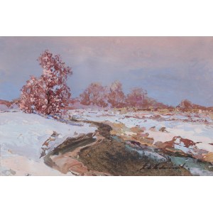 Andrzej Malinowski (1885 Czempin - 1932 Poznań), Winter Landscape