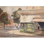 Nathan Grunsweigh (1883 Kraków - 1956 Paryż), Place du Tertre w Paryżu (praca dwustronna)