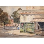 Nathan Grunsweigh (1883 Kraków - 1956 Paris), Place du Tertre in Paris (double-sided work)
