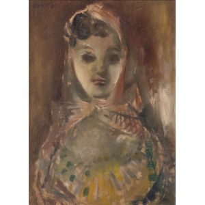 Rajmund Kanelba (1897 Warsaw - 1960 London), Girl in a Handkerchief