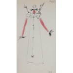 Tadeusz Brzozowski (1918 Lwów - 1987 Rzym), Projekt kostiumu do 