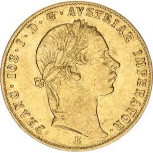 František Josef I. (1848-1916), Dukát 1854 E 3,429 g