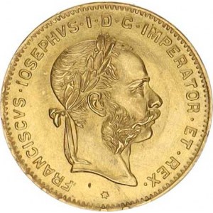 František Josef I. (1848-1916), 4 Florin = 10 Franken 1892 b.zn. Novoražba 3,226 g
