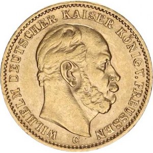 Prusko, Wilhelm I. (1861-1888), 20 Mark 1873 C KM 501,3 7,937 g