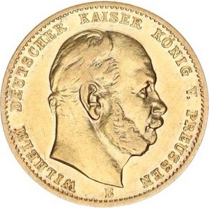 Prusko, Wilhelm I. (1861-1888), 10 Mark 1874 B KM 502 3,931 g