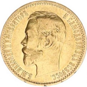 Rusko, Mikuláš II. (1894-1917), 5 Rubl 1901 FZ Y.62 (4,25 g), nep. hr.