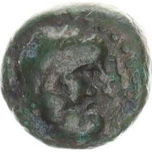 Starověké Řecko, AE 11, Vousatá hlava / ještěrka ? (2,293 g) Sear 246 ?