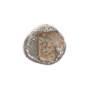 Starověké Řecko (5-4 stol. př. Kr.), Tetartemorion (1/4 obolu) 0,176 g, Hlava lva zleva / quadratum