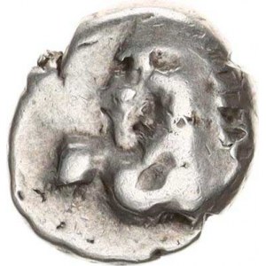 Thracia - Kardia - Cherronesos (400 -350 př.Kr.), Henidrachma, přední část lva s kořistí /rv. dělen