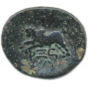 Fénicie - Arados (Arws), Libanon (94-21 př. Kr.), AE 19/23; A: Ženská hlava zprava (Astarte-Europa)