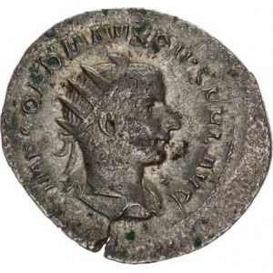 Gordianus III. (238-244), Antoninián, stoj.Sol se zvednutou pravou rukou, v levé drží globu