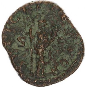 Gordianus III. (238-244), Sestercius, stoj.Felicitas drží dlouhý caduceus a roh hojnosti