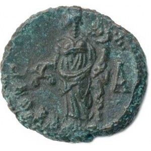 Tacitus (275-276), Billonová tetradrachma, Hlava císaře s vavřínovým věncem zprava /