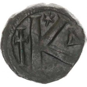 Justin I. (518-527), AE 1/2 Follis (20 nummia), minc. Constantinopolis, velké písmeno