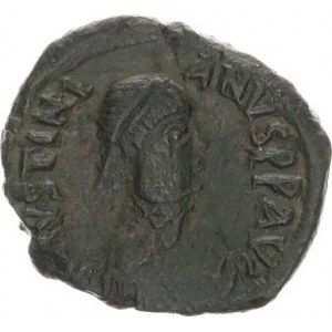 Justinian I. (527-565), AE follis (40 nummia) - typ * M +, dole v úseči CON