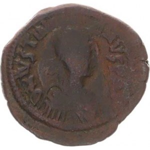 Justinian I. (527-565), AE follis (40 nummia) - typ * M *, dole v úseči CON