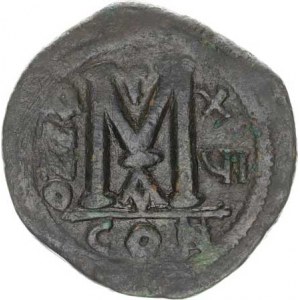 Justinian I. (527-565), AE follis (40 nomisma) 16 rok vlády, minc. Constantinopol