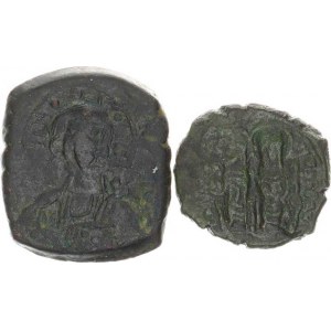 Justin II. a Sofia (565-578), AE 1/2 Follis (20 numia) minc. Thessalonica SB 366 10,086 g