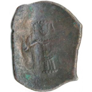 Jan III. Ducas Vatatzes (1222-1254) - Nikajské císařství, AE billon aspron trachy (scyphat), A: Pan