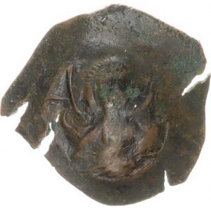 12. - 13. století, AE miskovitá nomisma (billon aspron trachy), blíže neurčená