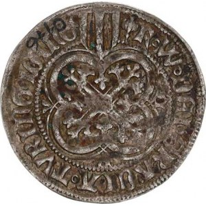 Sasko - Míšeň, Friedrich II. a Vilém III. Statečný (1440-1464), Groš štítový, minc. Freiberg (1451-