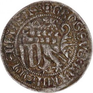 Sasko - Míšeň, Friedrich II. a Vilém III. Statečný (1440-1464), Groš štítový, minc. Freiberg (1451-