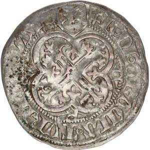 Sasko - Míšeň, Friedrich II. a Margaretha (1456-1464), Groš mečový, minc. Colditz, mm. P. Schwalbe